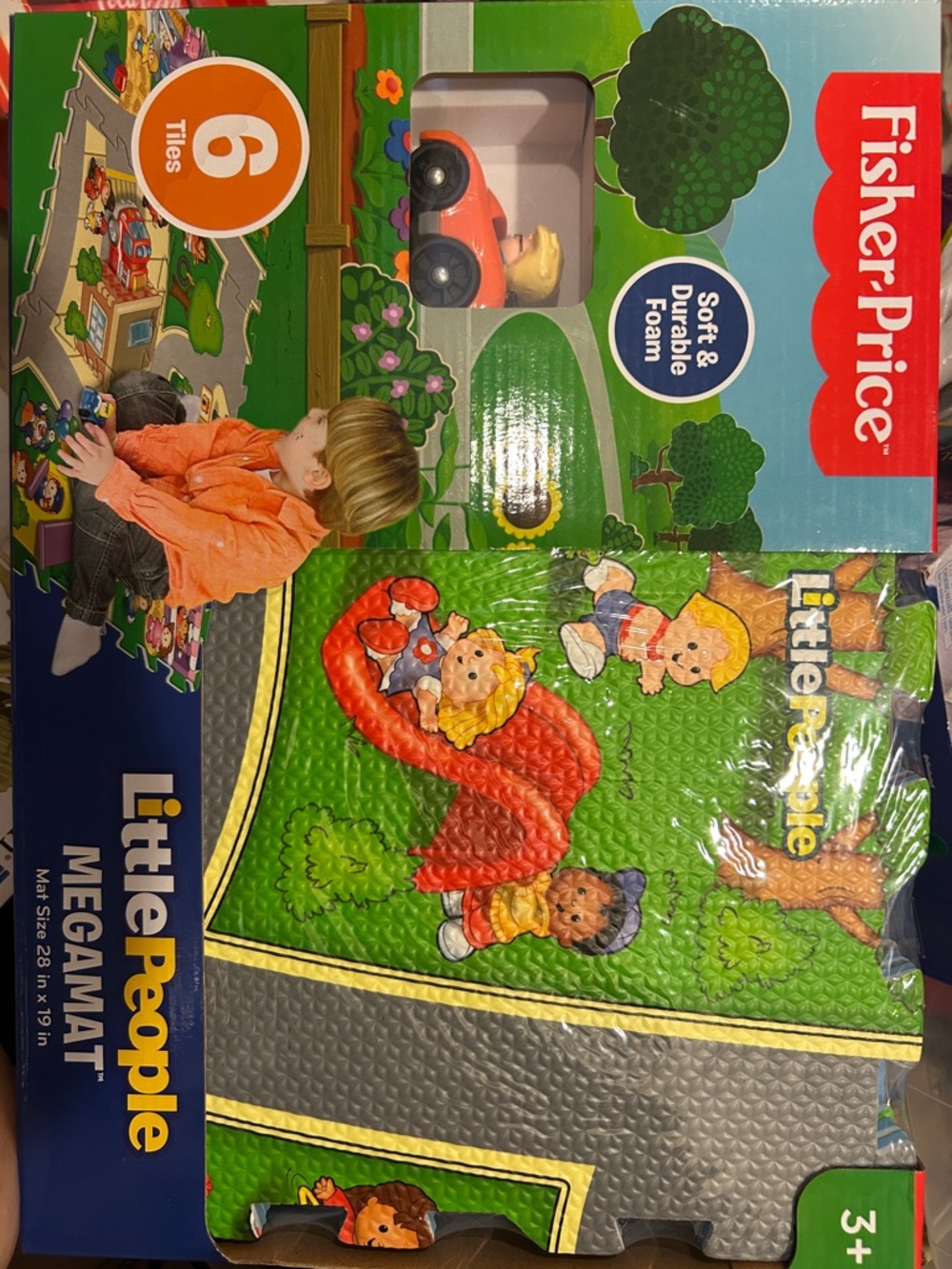 Fisher Price Little People Jumbo Mega Mat (Megamat), 28x19, SEALED